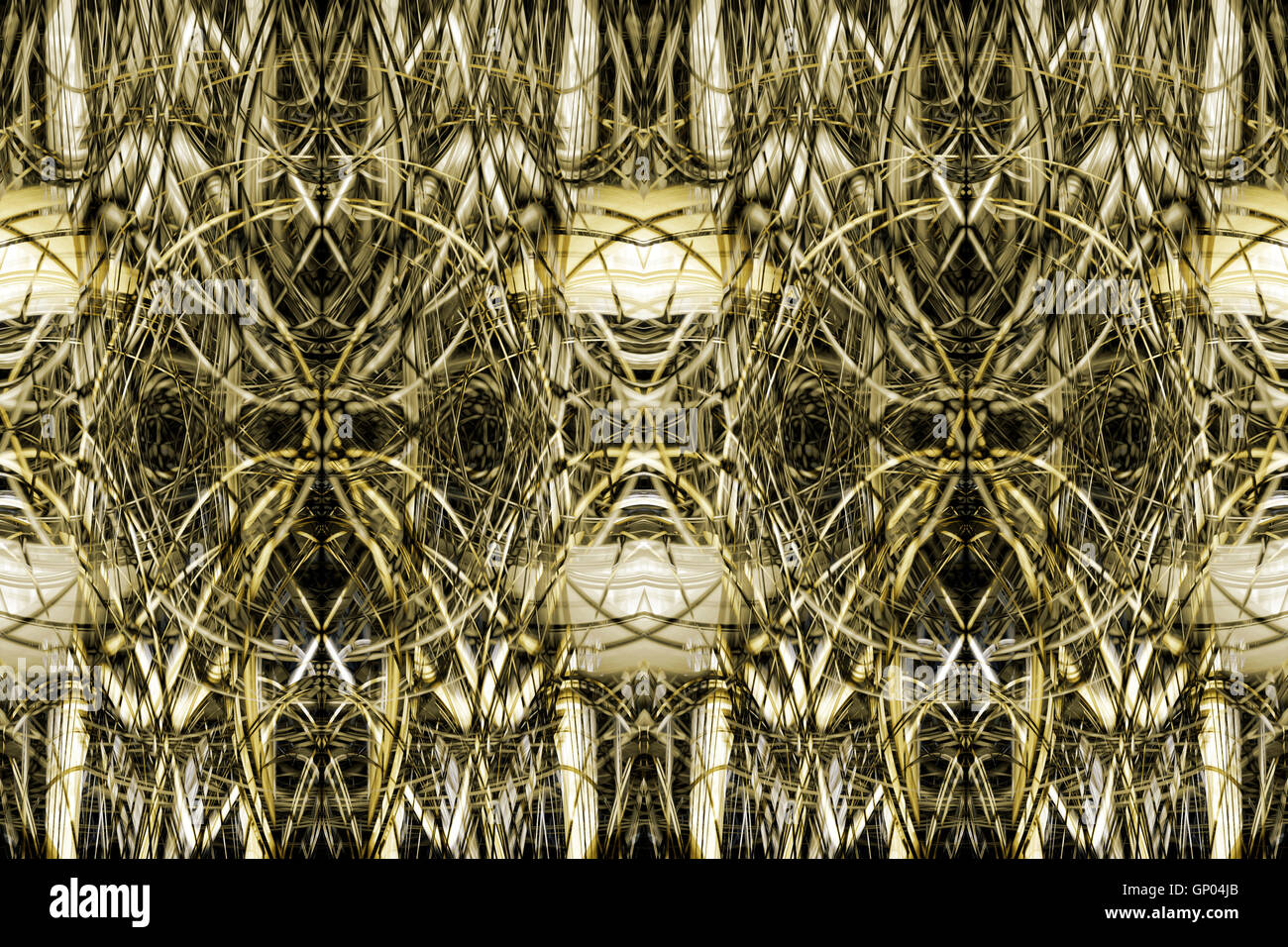 Verde e nero astratto sfondo fantasy Foto Stock