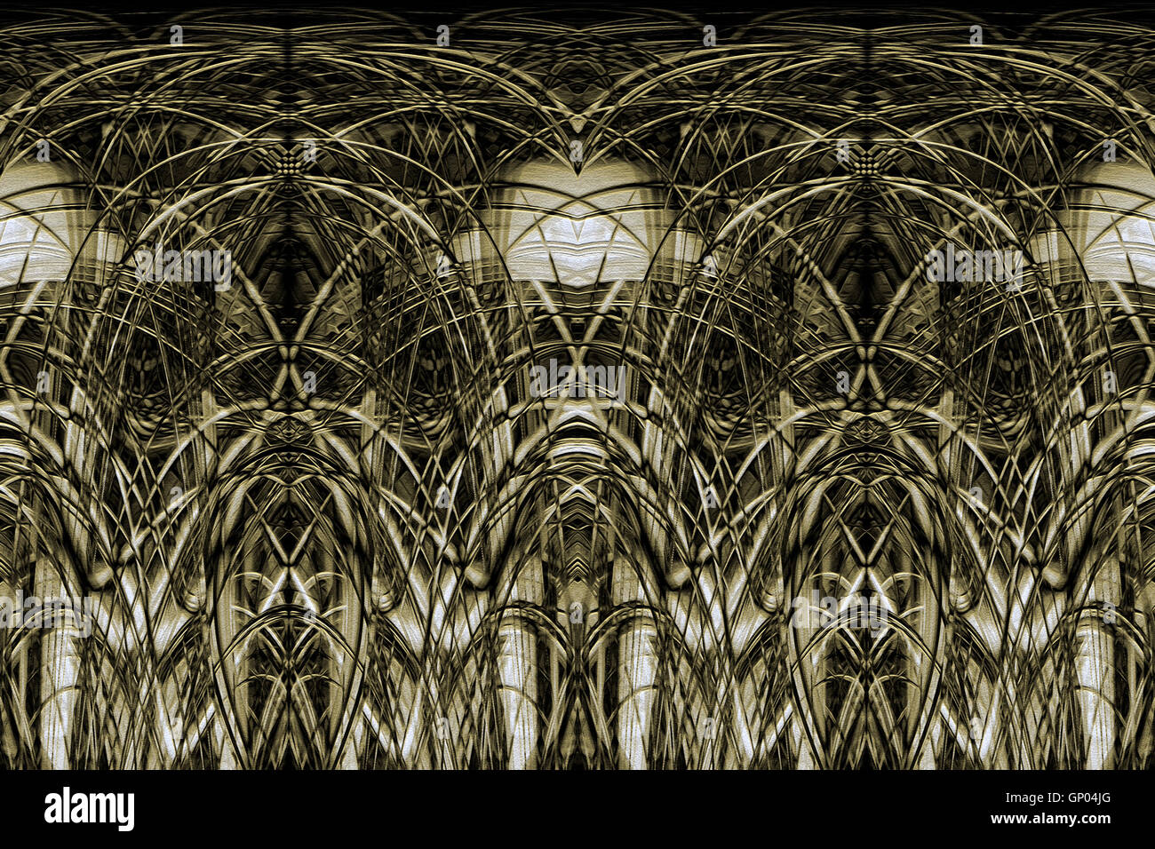 Verde e nero costruzione astratta sfondo Foto Stock