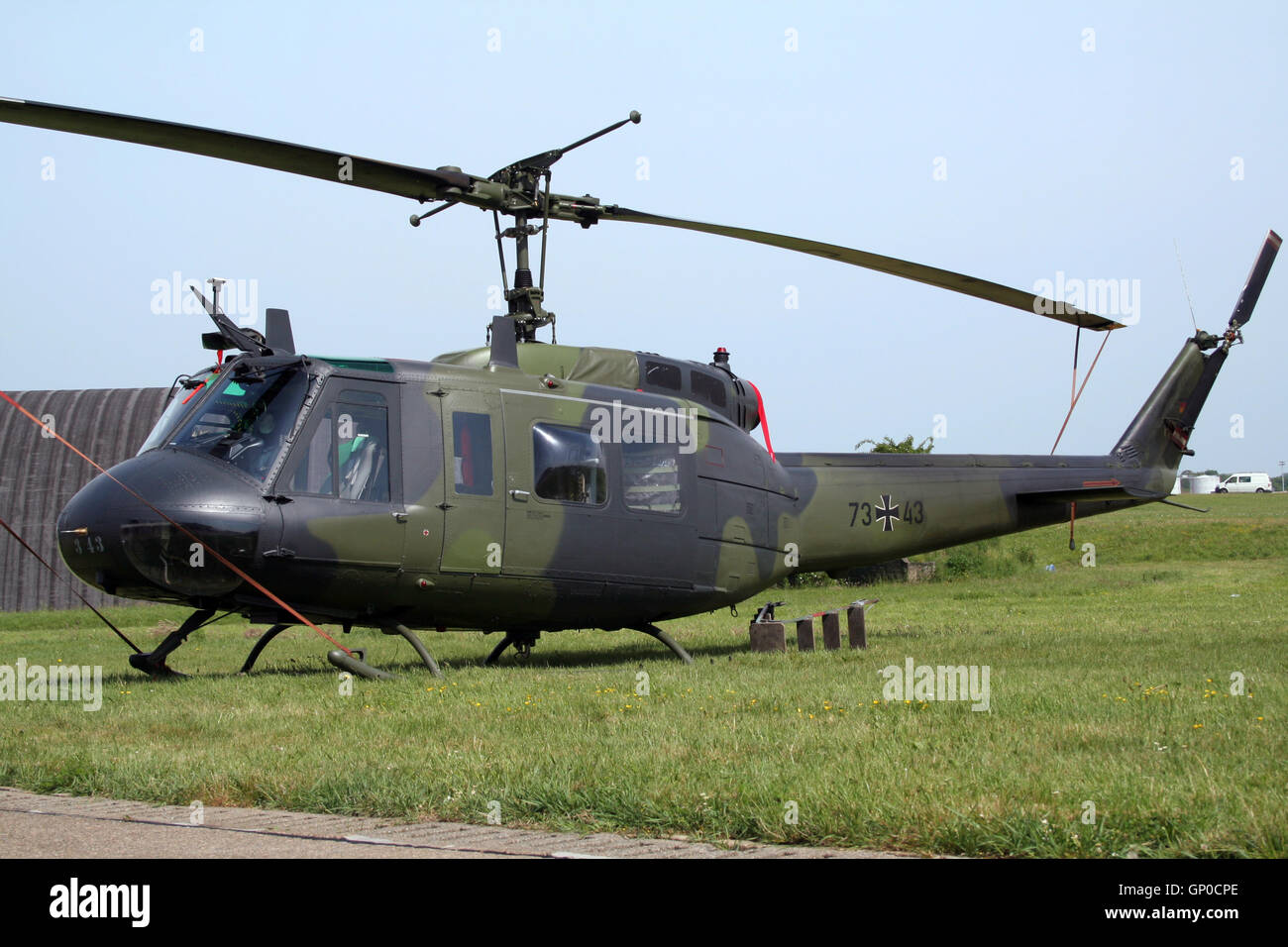 Esercito Tedesco UH-1D Huey elicottero. Foto Stock