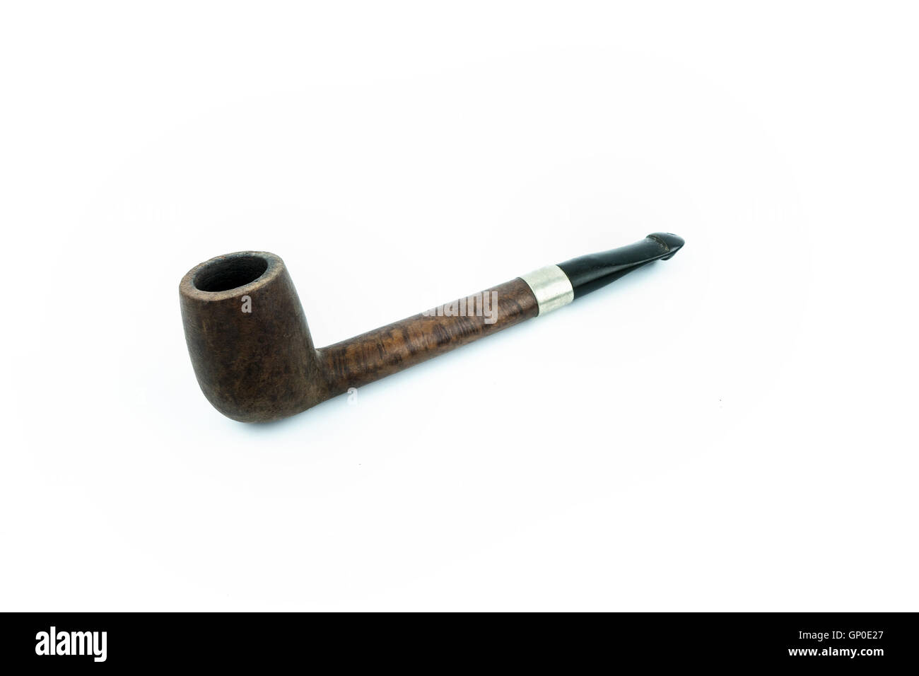 Tubo di fumo isolato. Foto Stock