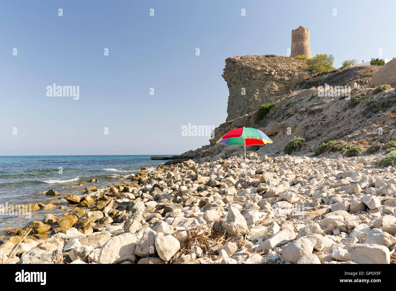Creek pozza in Villajoyosa, Spagna Foto Stock