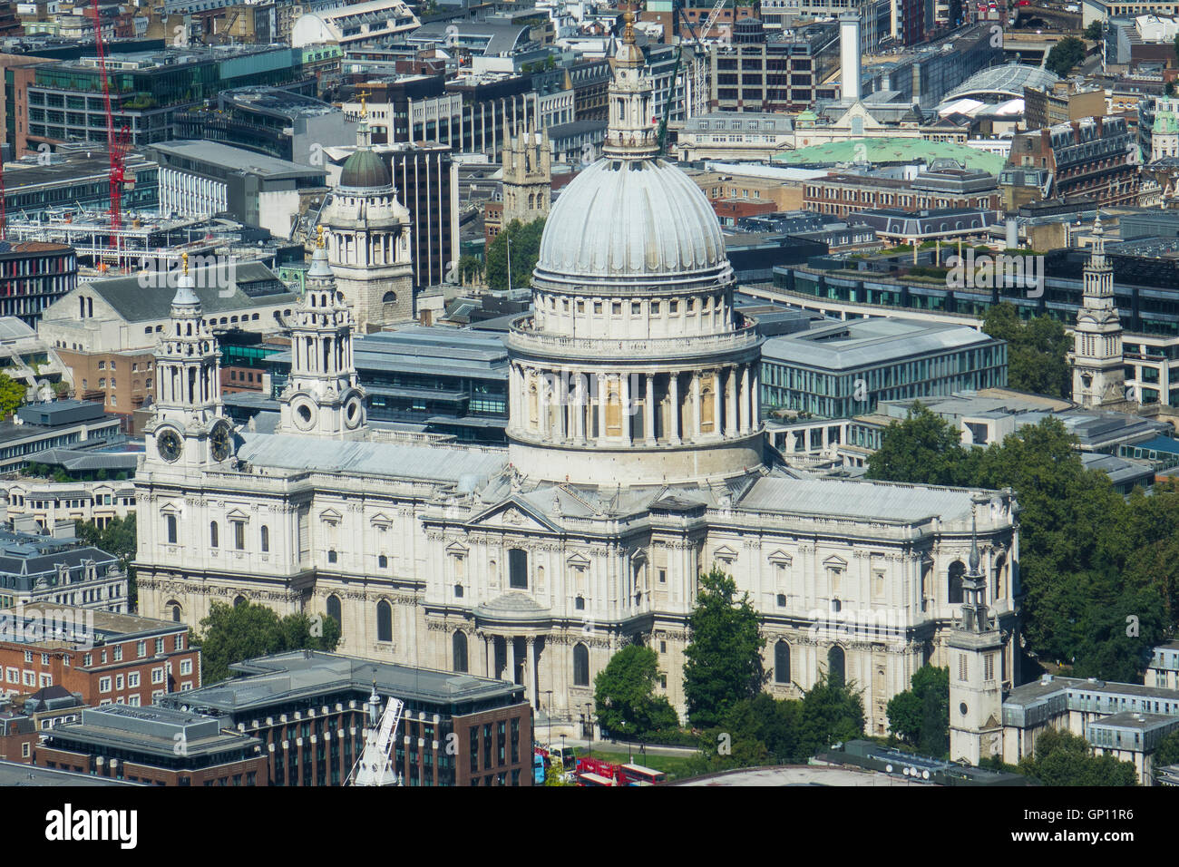 Inghilterra, Londra, St.Pauls Cathedral, antenna Foto Stock