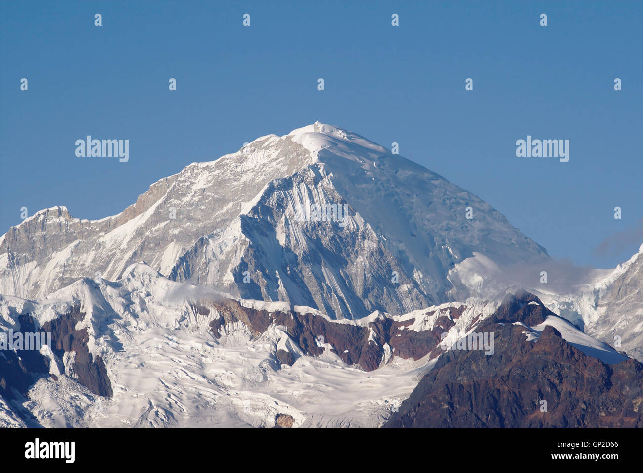 Huascara Sur, vista dall'Alto de Pucaraju Pass, Cordillera Blanca, Perù Foto Stock