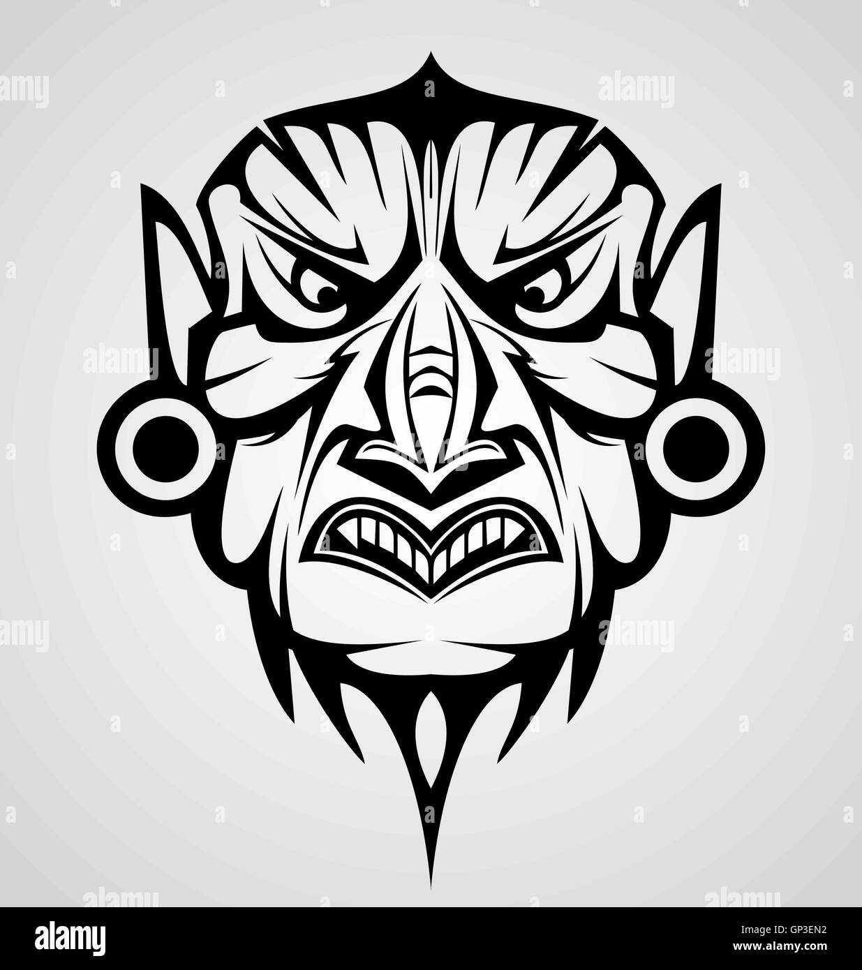 Maschera tribale Illustrazione Vettoriale