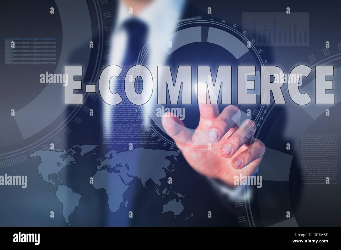 L'e-commerce, guadagnare soldi online su internet Foto Stock
