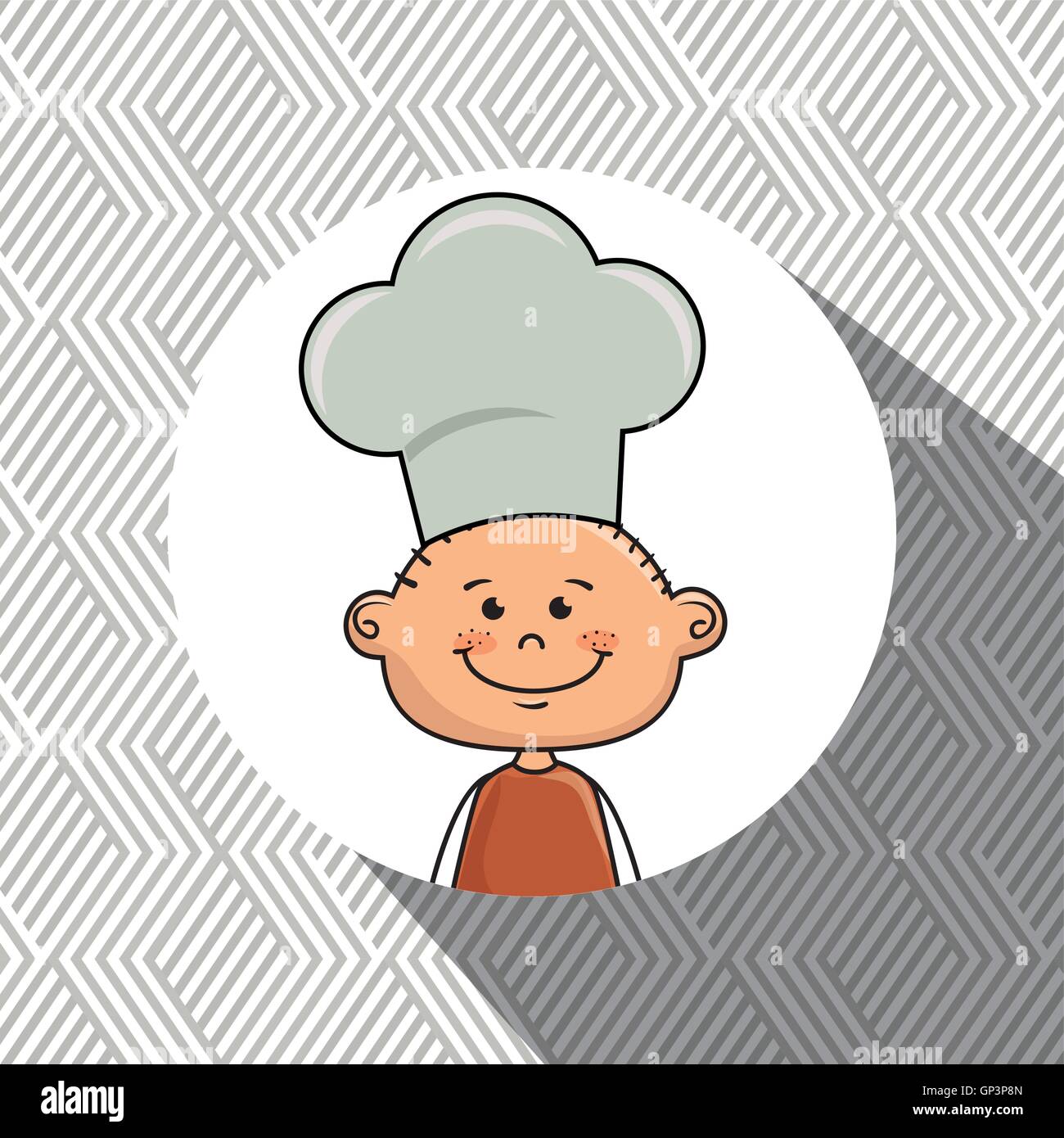 Ragazzo menu bambini cibo Illustrazione Vettoriale