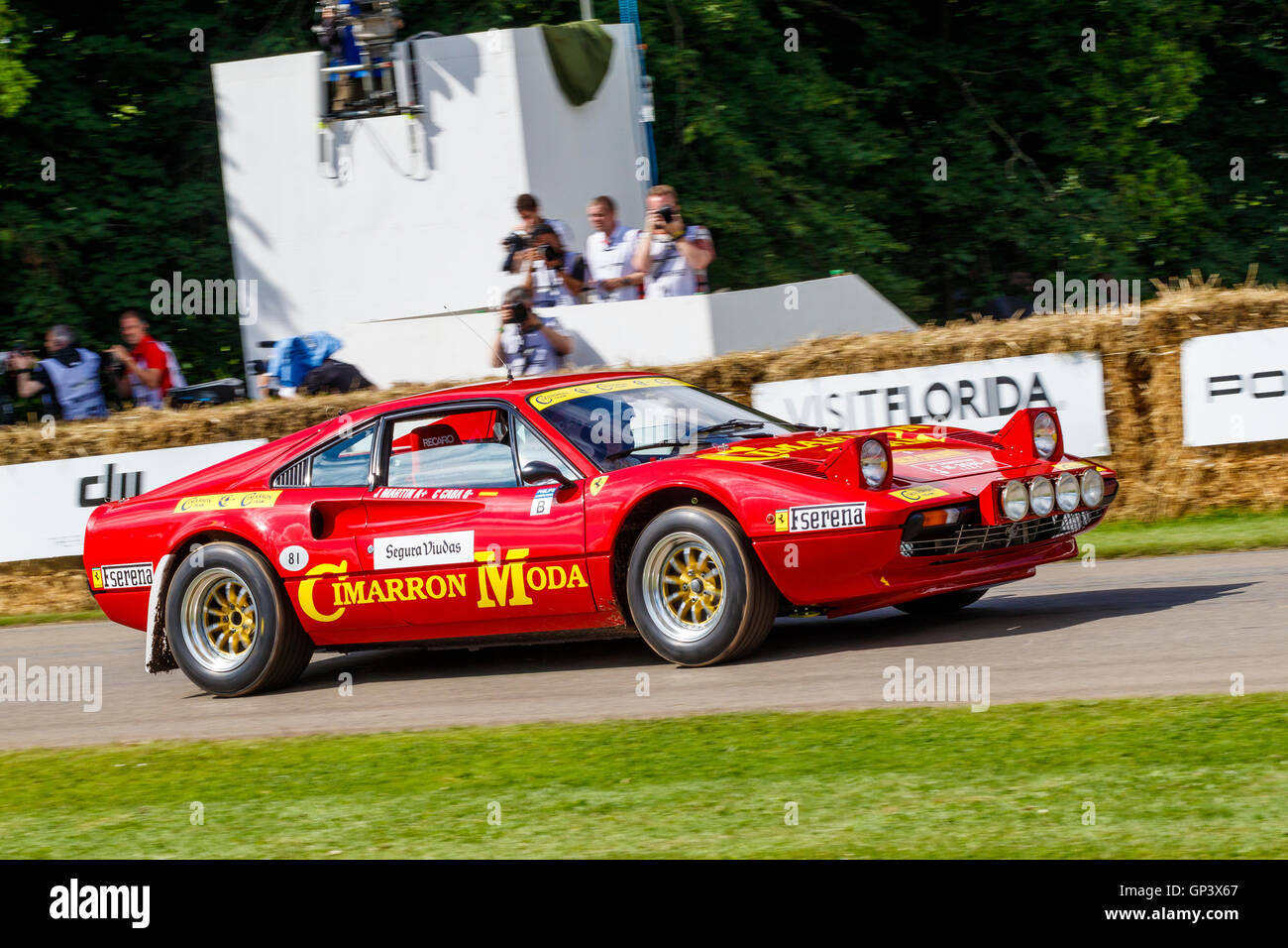 1978 Ferrari 308 GTB con driver Christopher Wilson al 2016 Goodwood Festival of Speed, Sussex, Regno Unito Foto Stock