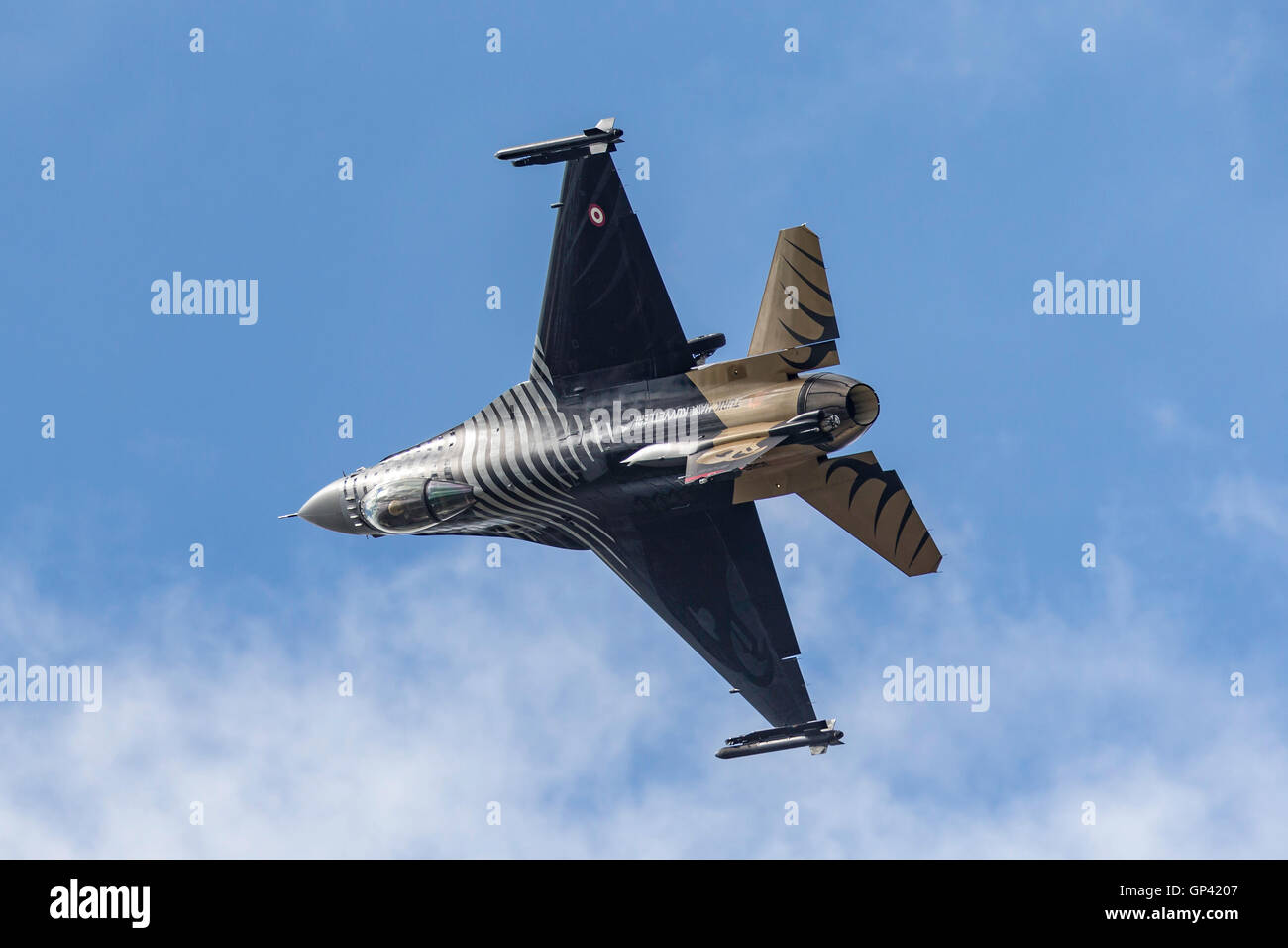 Turkish Air Force (Türk Hava Kuvvetleri) General Dynamics F-16CG jet noto come 'Solo Turk'. Foto Stock