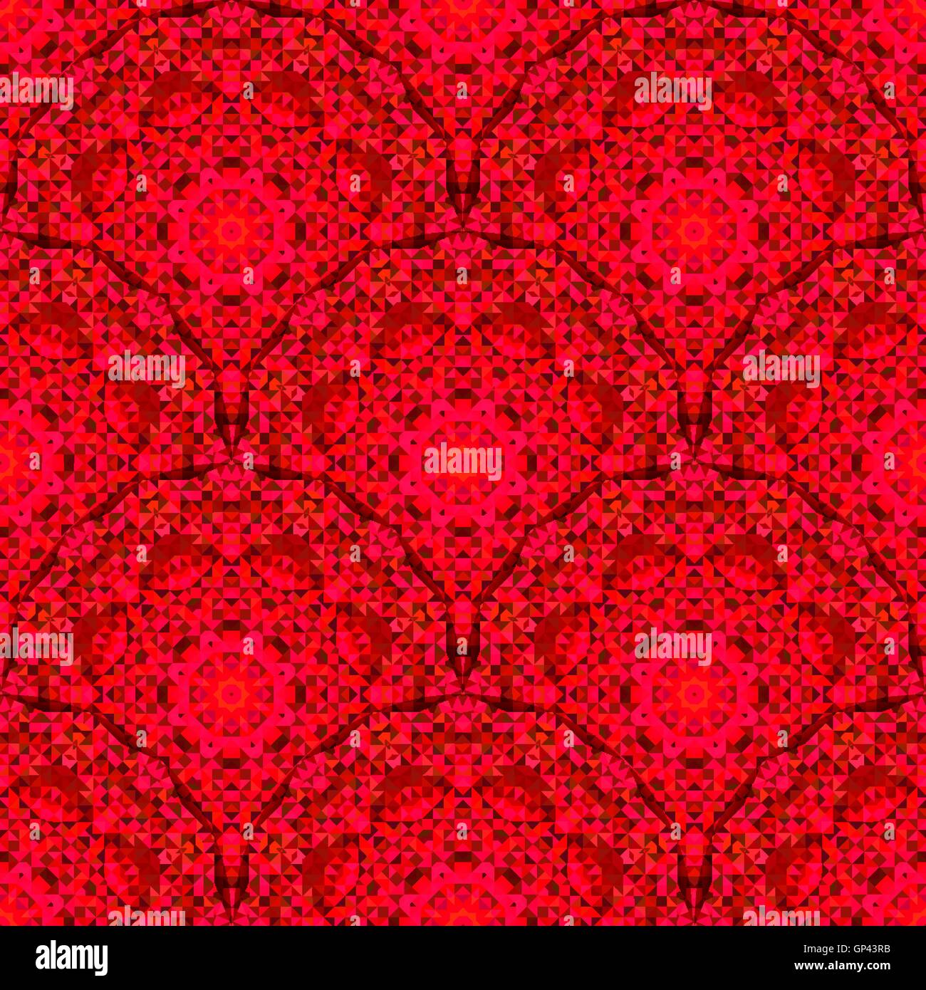 Abstract rosso senza soluzione di continuità geometrica disegno vettoriale Illustrazione Vettoriale