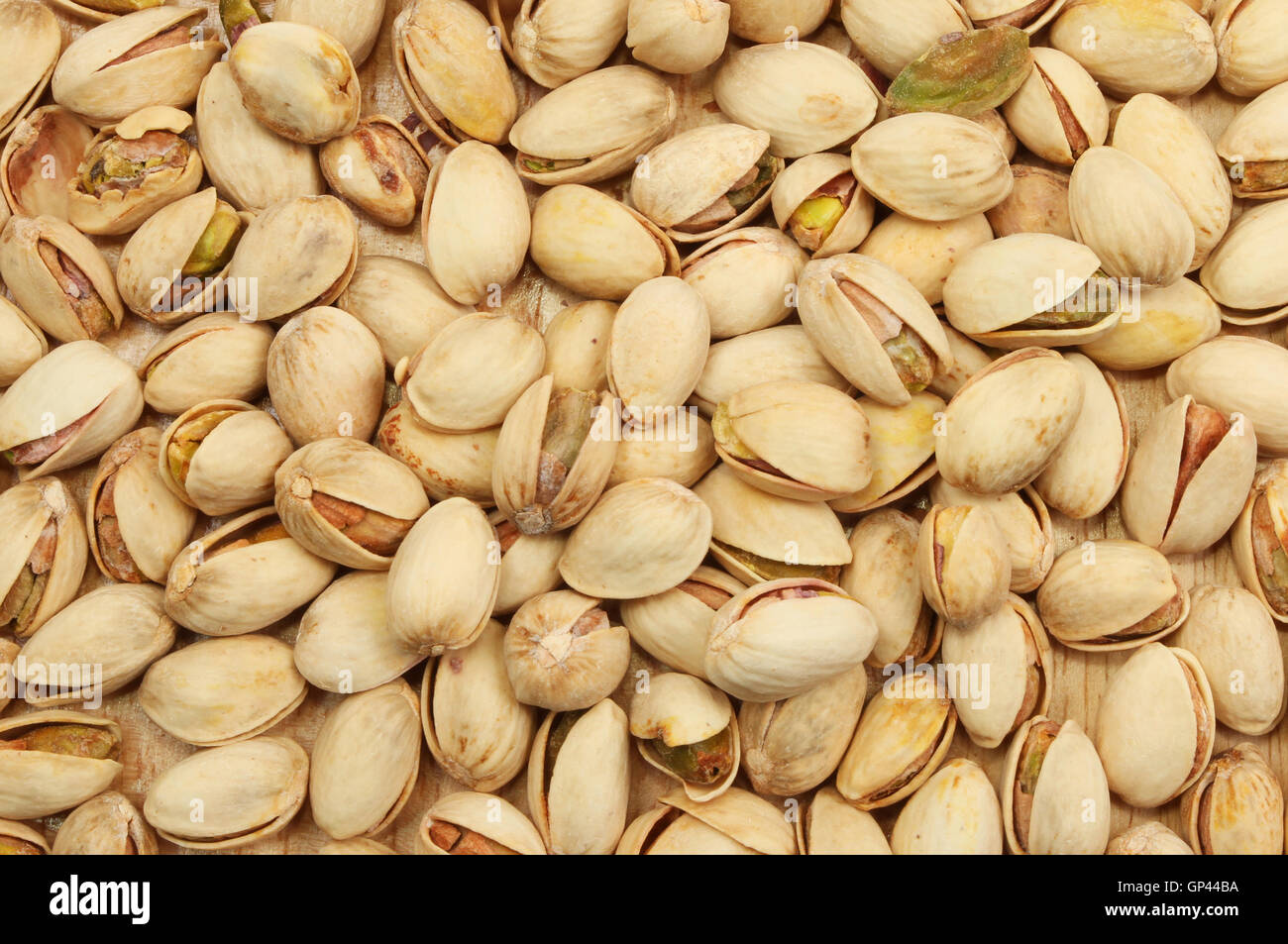 Primo piano della shell di Pistacchi di Bronte Foto Stock