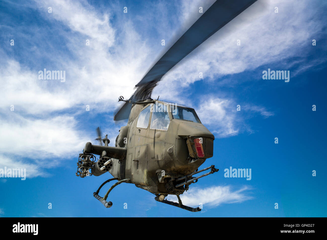 AH-1F; Cobra elicottero militare; Fremont County Airport; Penrose; Colorado; USA Foto Stock