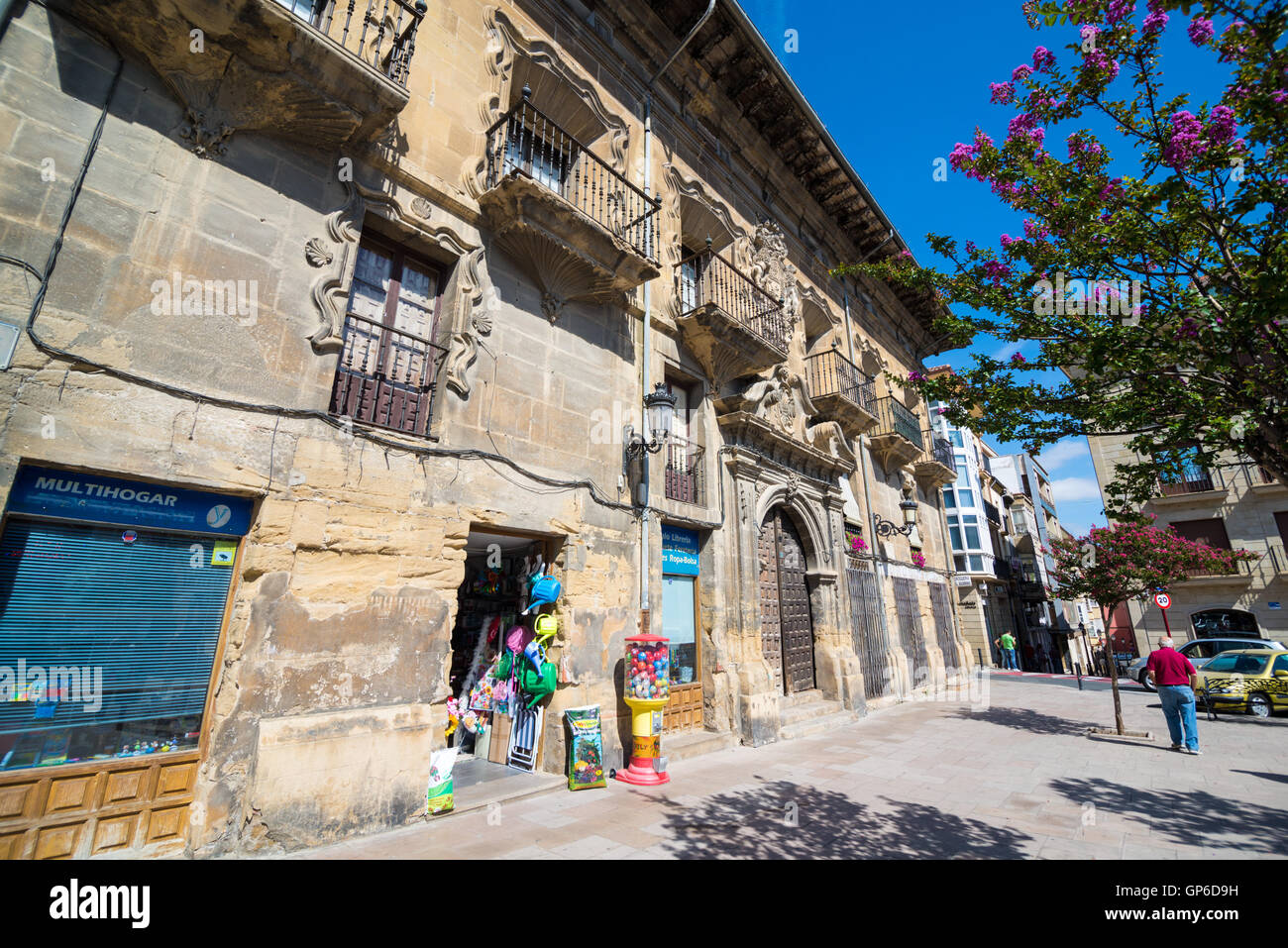 HARO, La Rioja, Spagna - 31 August, 2016: Haro è una città e comune nel nord-ovest di La Rioja provincia nel nord della Spagna Foto Stock