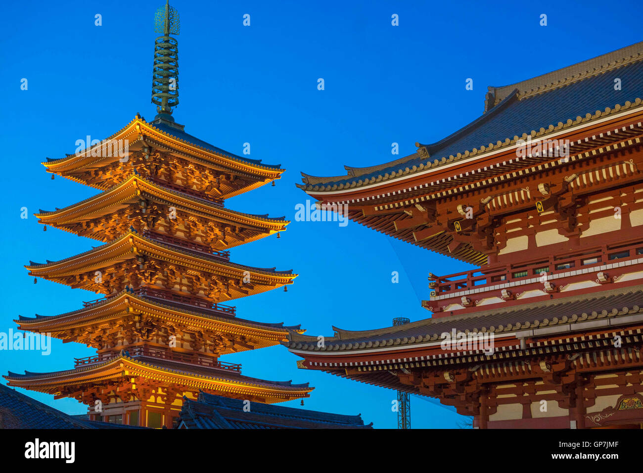 Asakusa tempio Sensoji, Tokyo, Giappone Foto Stock