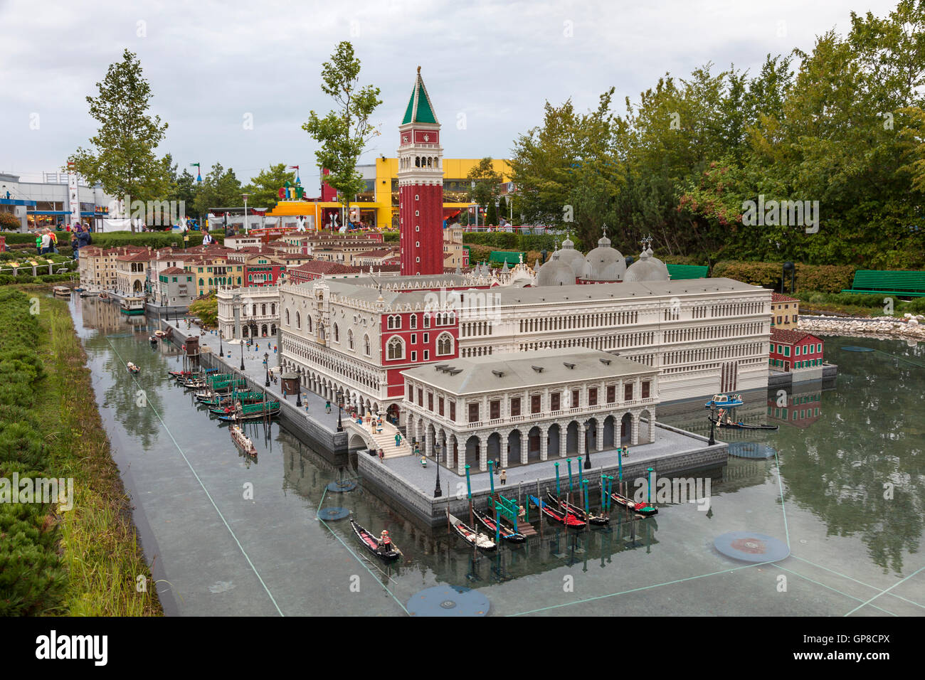 Mini Venezia a Legoland Germania Foto Stock
