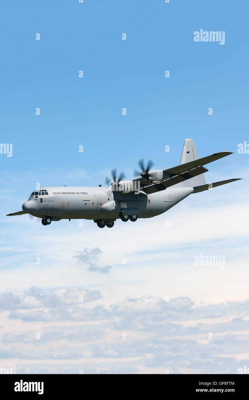 Royal Norwegian Air Force Lockheed C-130J-30 Hercules velivoli da trasporto Foto Stock