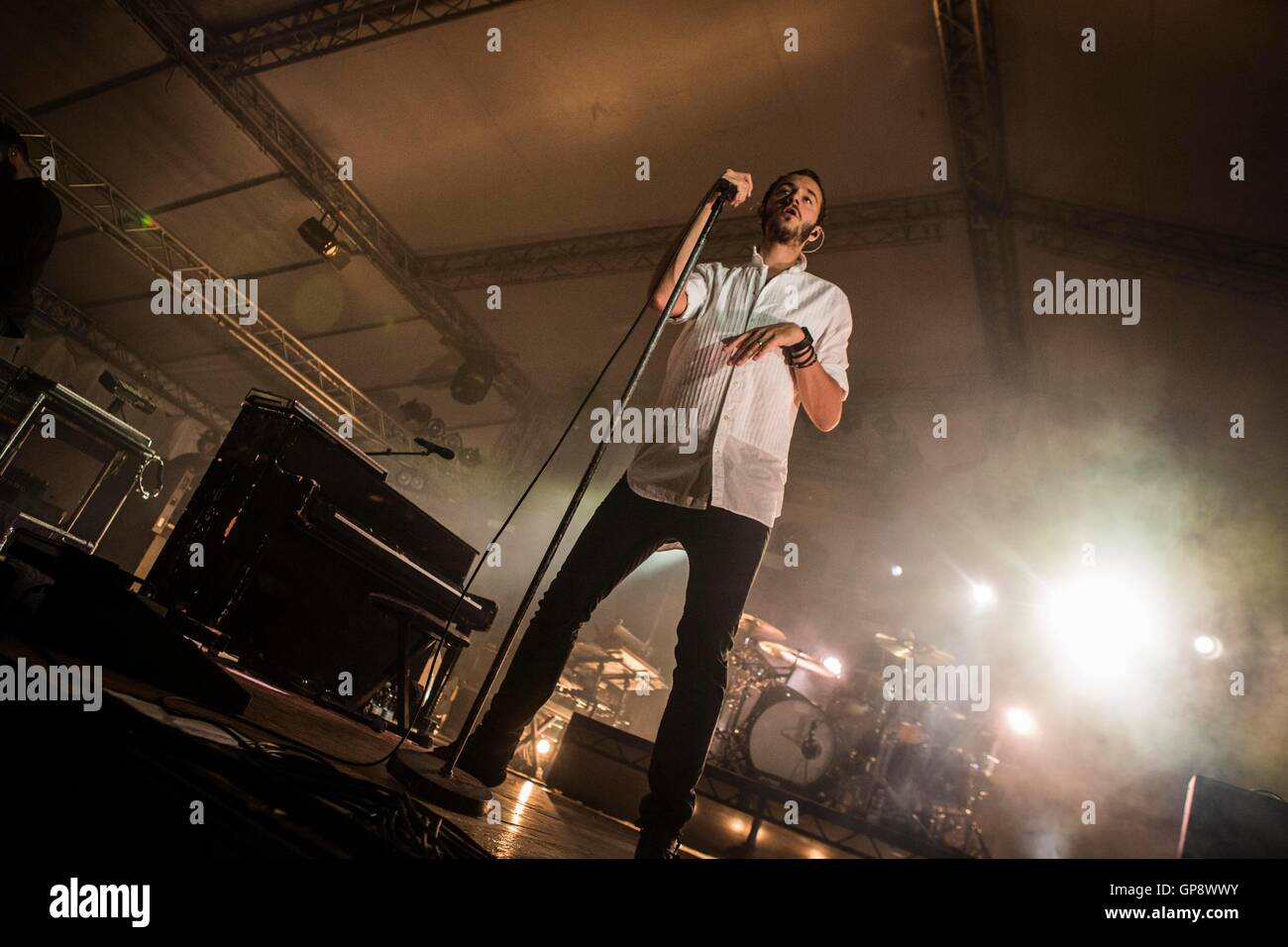 Segrate milano, Italia 2 settembre 2016 redattori eseguire live al Circolo Magnolia Credito: Roberto Finizio/ Alamy Live News Foto Stock