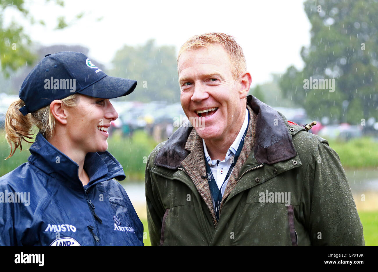 Land Rover Burghley Horse Trials . Stamford, Lincolnshire, Regno Unito. 03Sep, 2016. Zara e Tindall Countryfile presentatore Adam Henson al Land Rover Burghley Horse Trials. Credito: Paolo Marriott/Alamy Live News Foto Stock