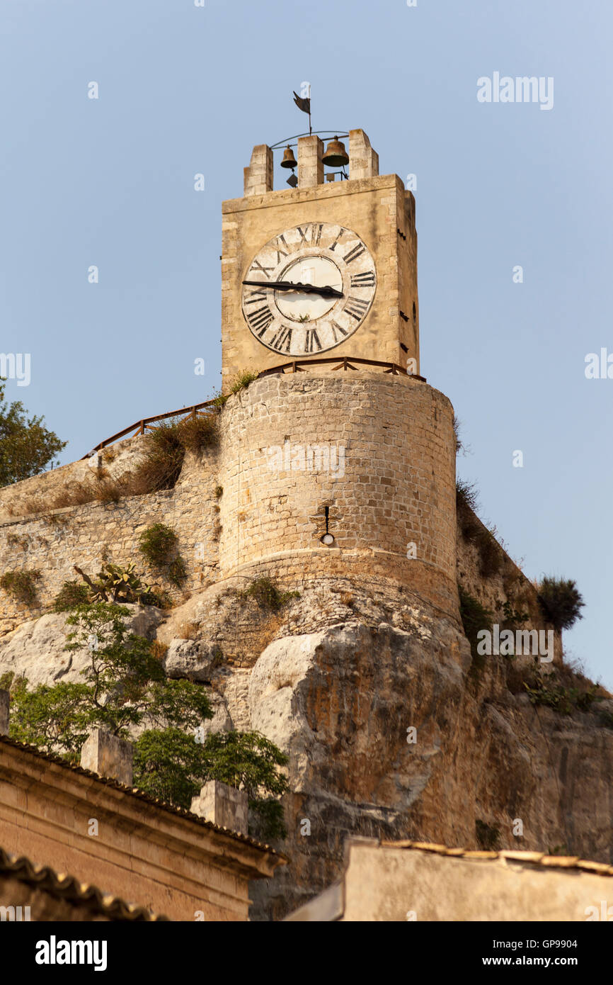 Il Castello dei Conti di Modica, Sicilia, Italia Foto Stock