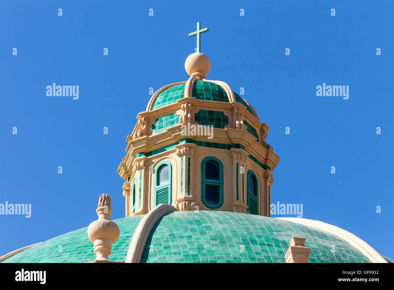 Cupola del Santuario Maria Santisima Addolorata, Chiesa dell'Addolorata, Piazza dell Addolorata, Marsala, Sicilia, Italia Foto Stock