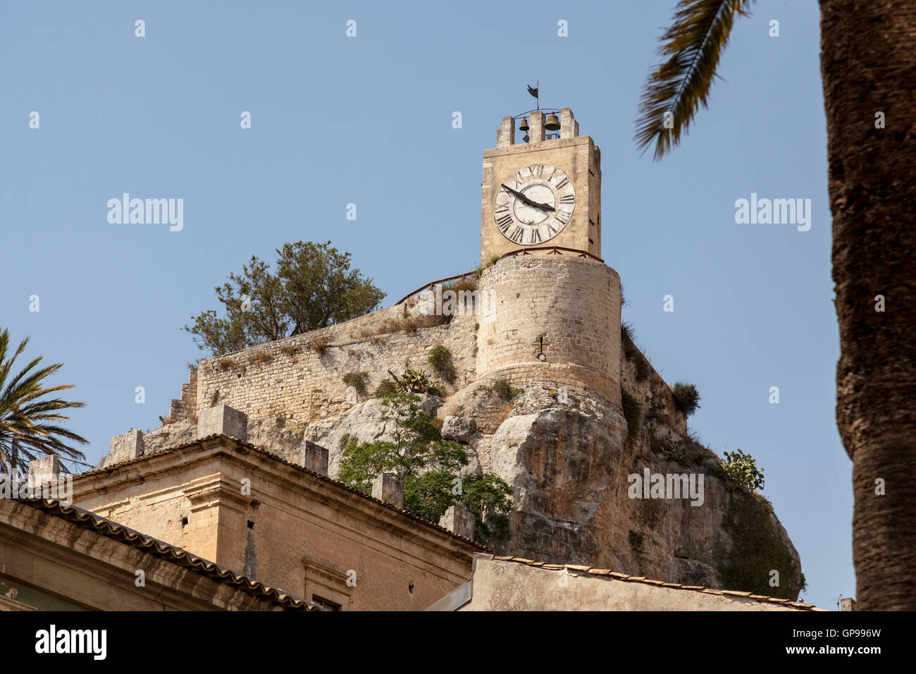 Il Castello dei Conti di Modica, Sicilia, Italia Foto Stock