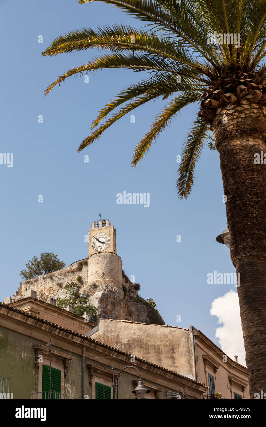 Il Castello dei Conti di Modica, Sicilia, Italia Foto Stock