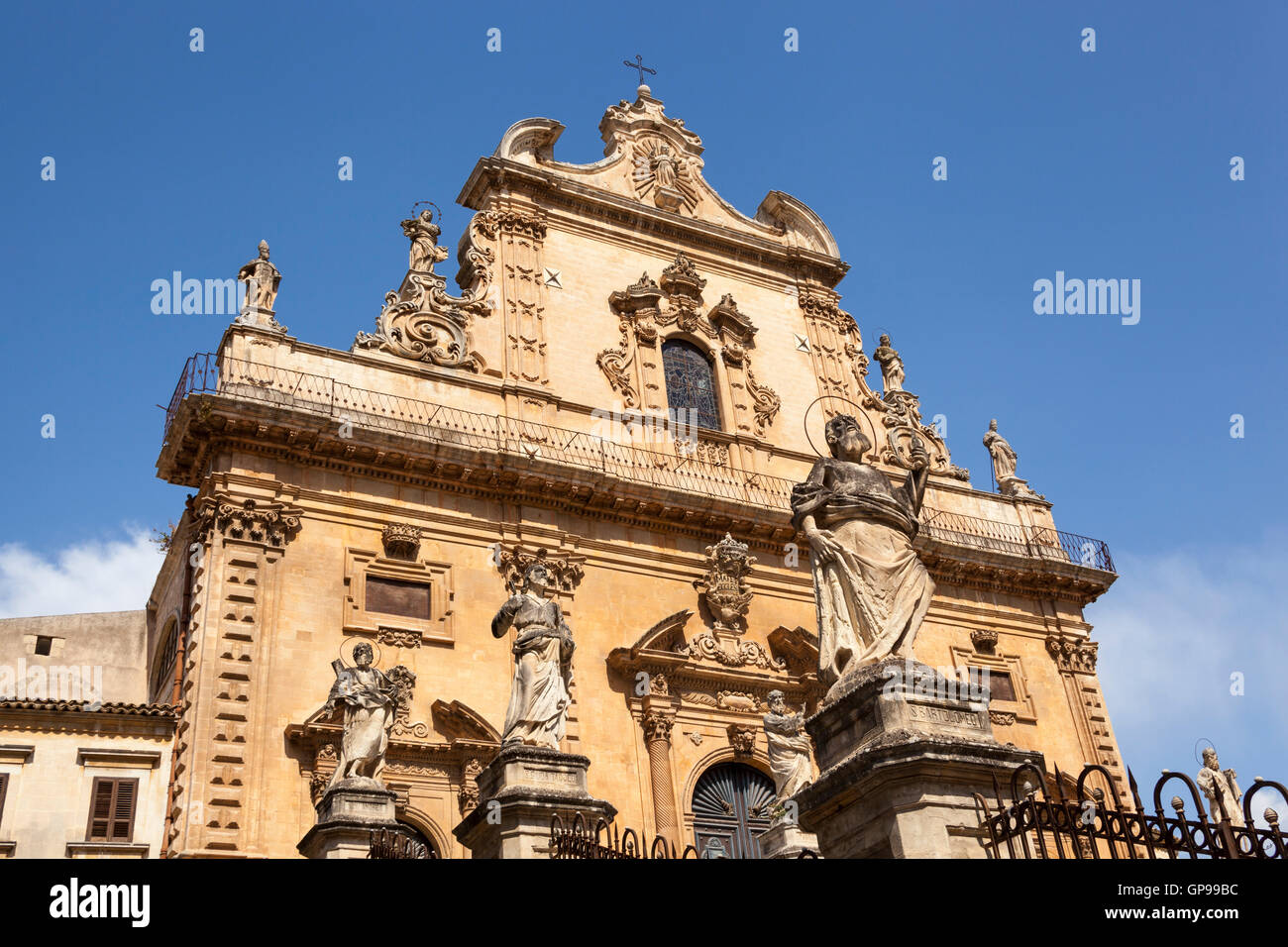 Il Duomo di San Pietro, Corso Umberto I, Modica, Sicilia, Italia Foto Stock