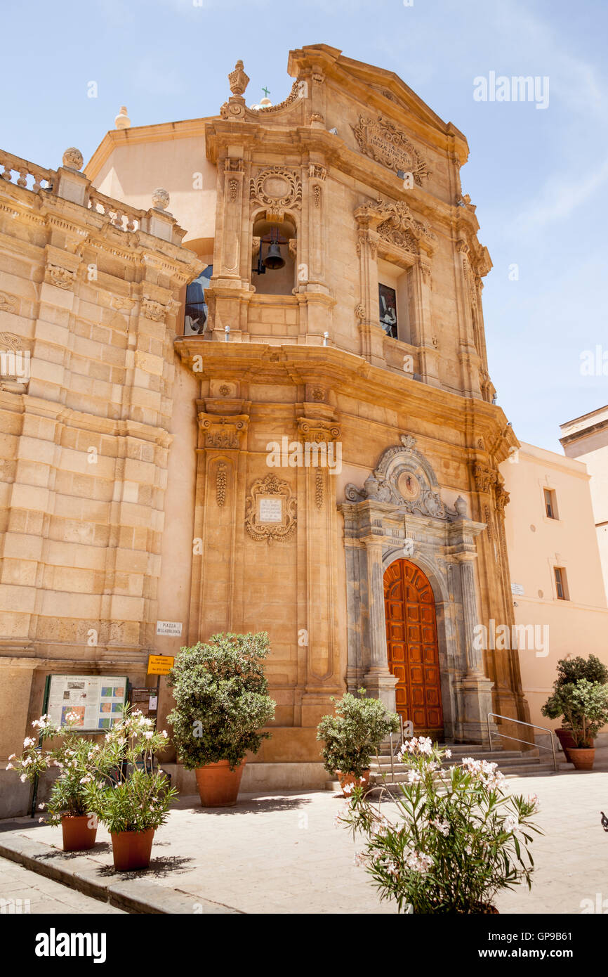 Santuario Maria Santisima Addolorata, Chiesa dell'Addolorata, Piazza dell Addolorata, Marsala, Sicilia, Italia Foto Stock