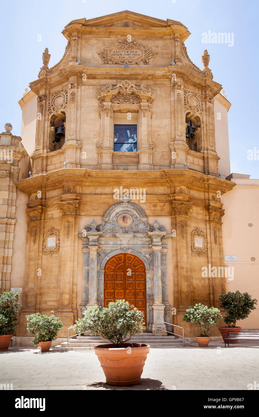 Santuario Maria Santisima Addolorata, Chiesa dell'Addolorata, Piazza dell Addolorata, Marsala, Sicilia, Italia Foto Stock