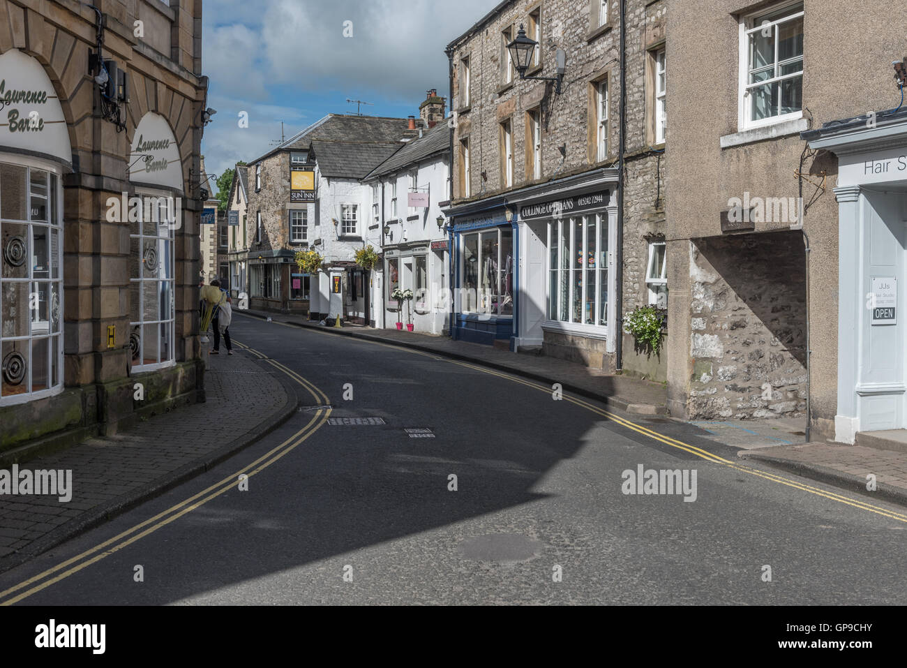 Market Street Kirkby Lonsdale Cumbria Foto Stock