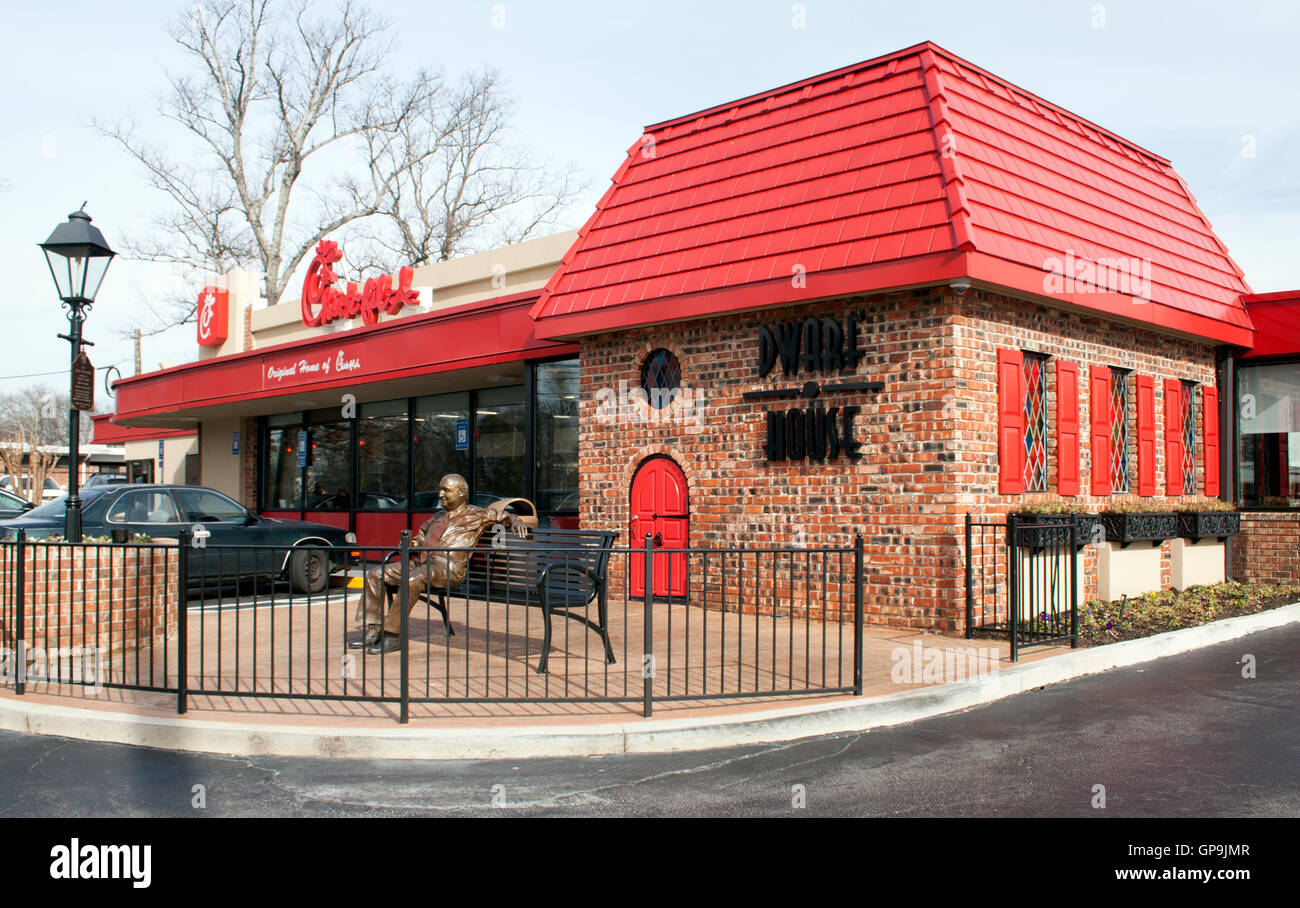 Originale di Chick fil una nana Casa Hapeville in Georgia Foto Stock