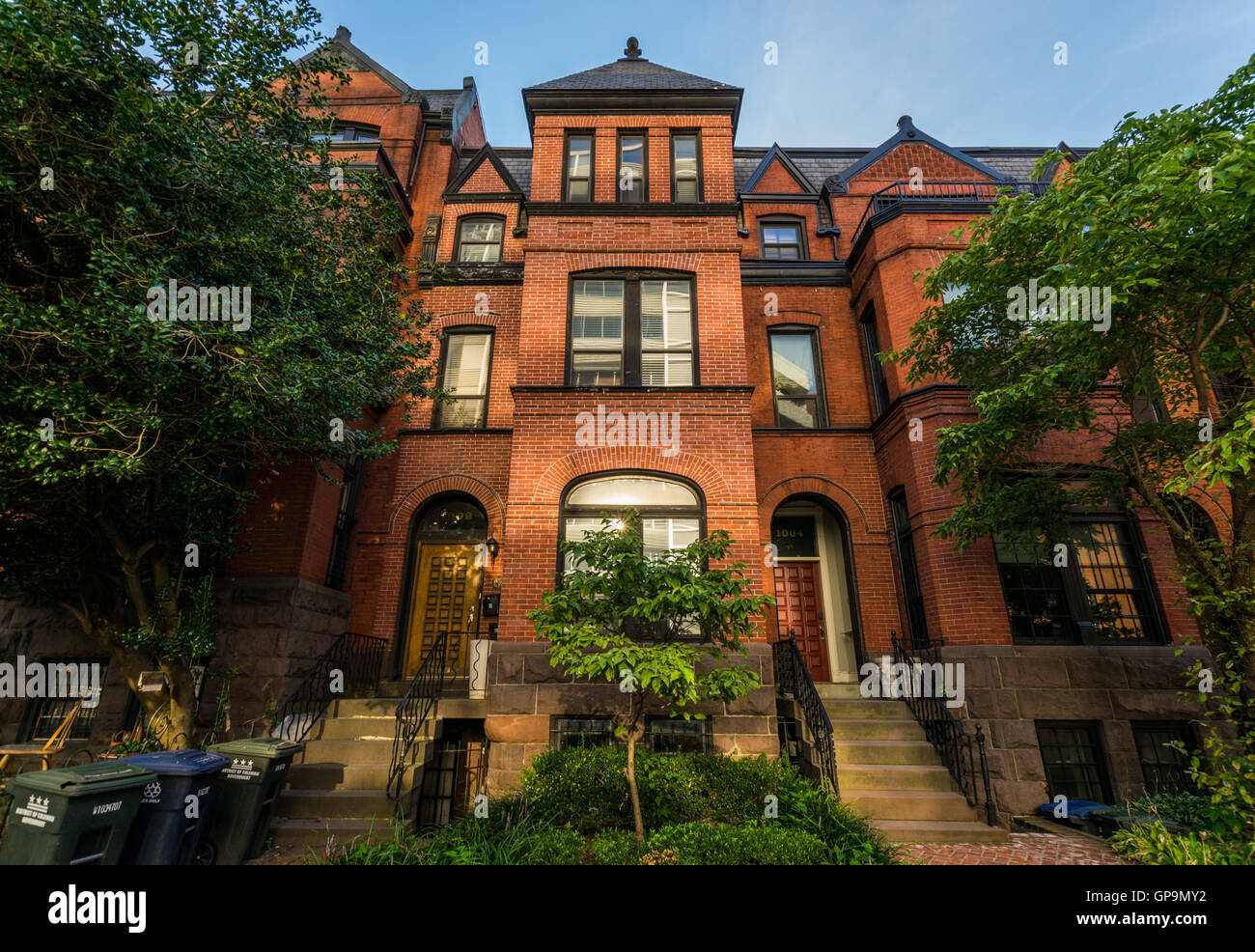 Edifici nel centro cittadino di Washington, il Distretto di Columbia durante un giorno di estate Foto Stock