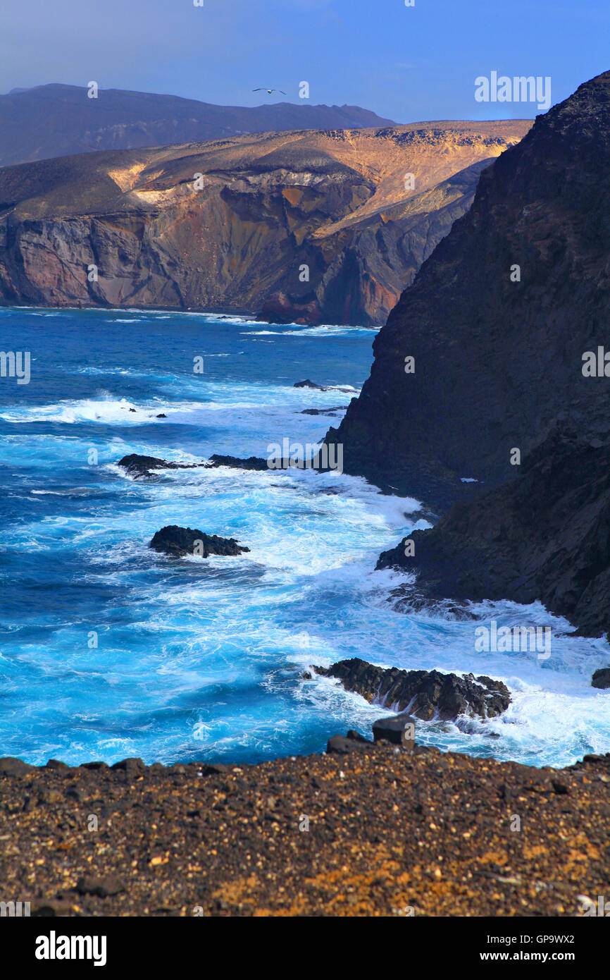 Montagna paesaggio vulcanico. Fuerteventura Isole Canarie Spagna Foto Stock