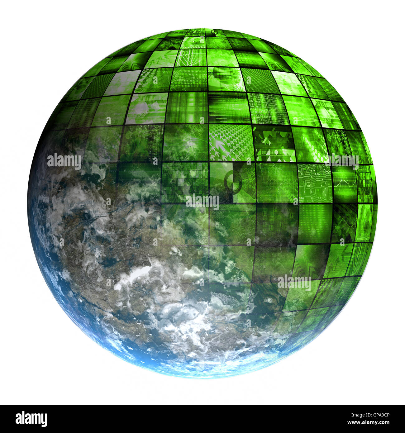 I supporti di comunicazione con le moderne tecnologie come concetto Foto Stock