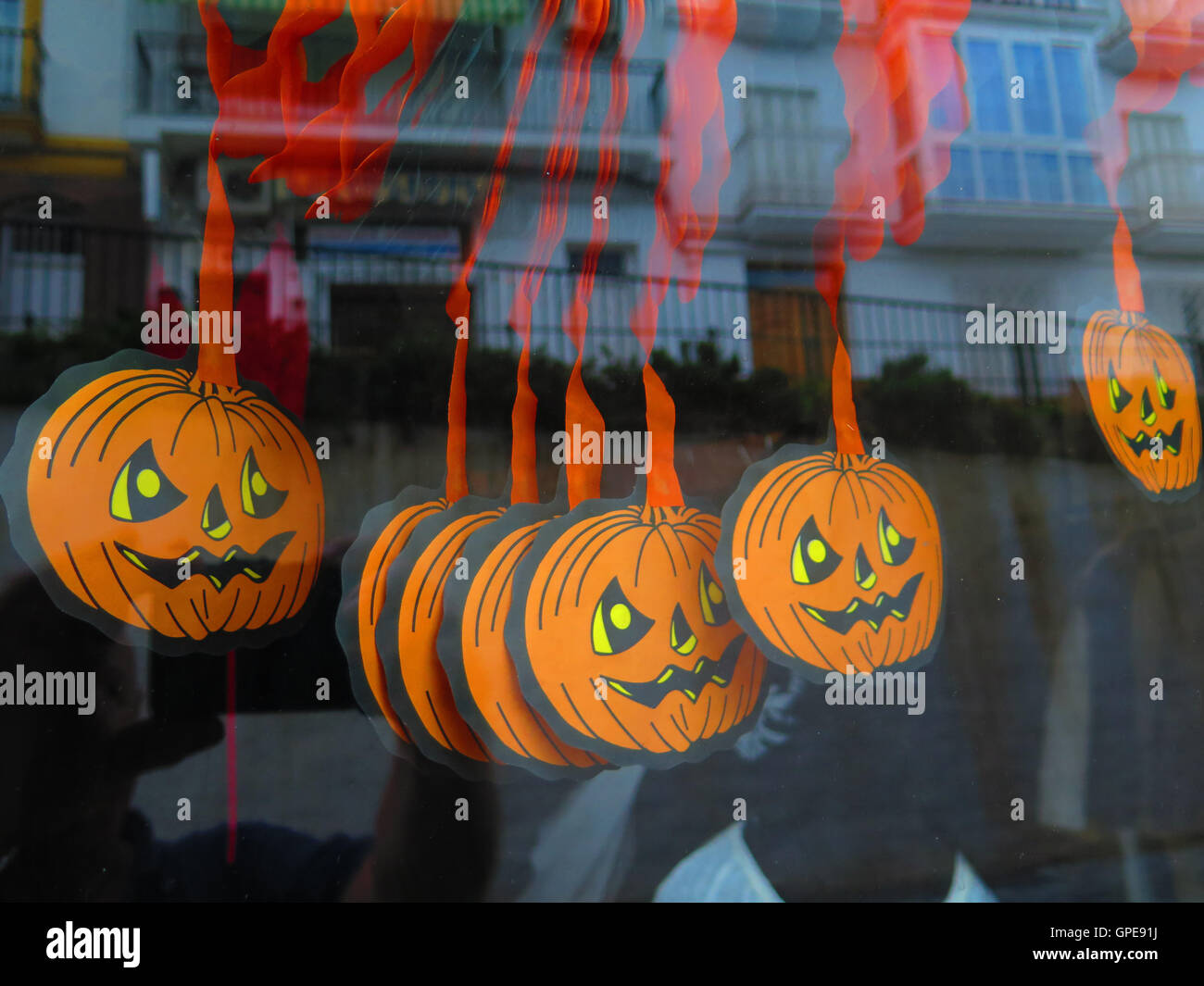 Decorazioni di Halloween pronto per il grande giorno Foto Stock