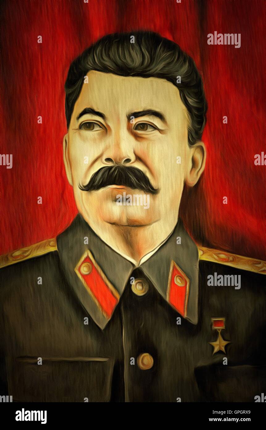 Joseph Vissarionovich Stalin - dittatore russo Foto Stock