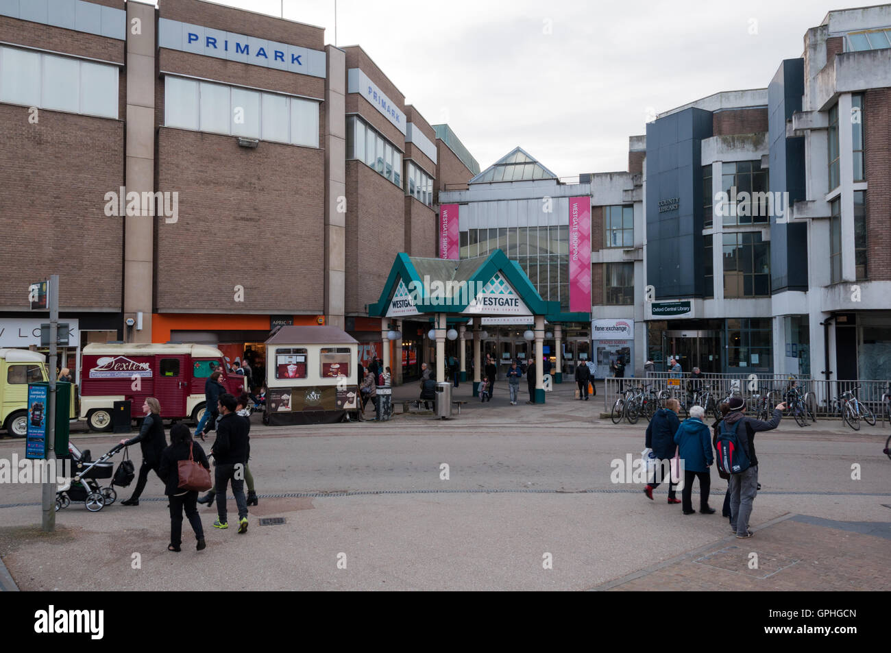 Westgate Shopping Center di Oxford (demolita nel 2016), Regno Unito Foto Stock