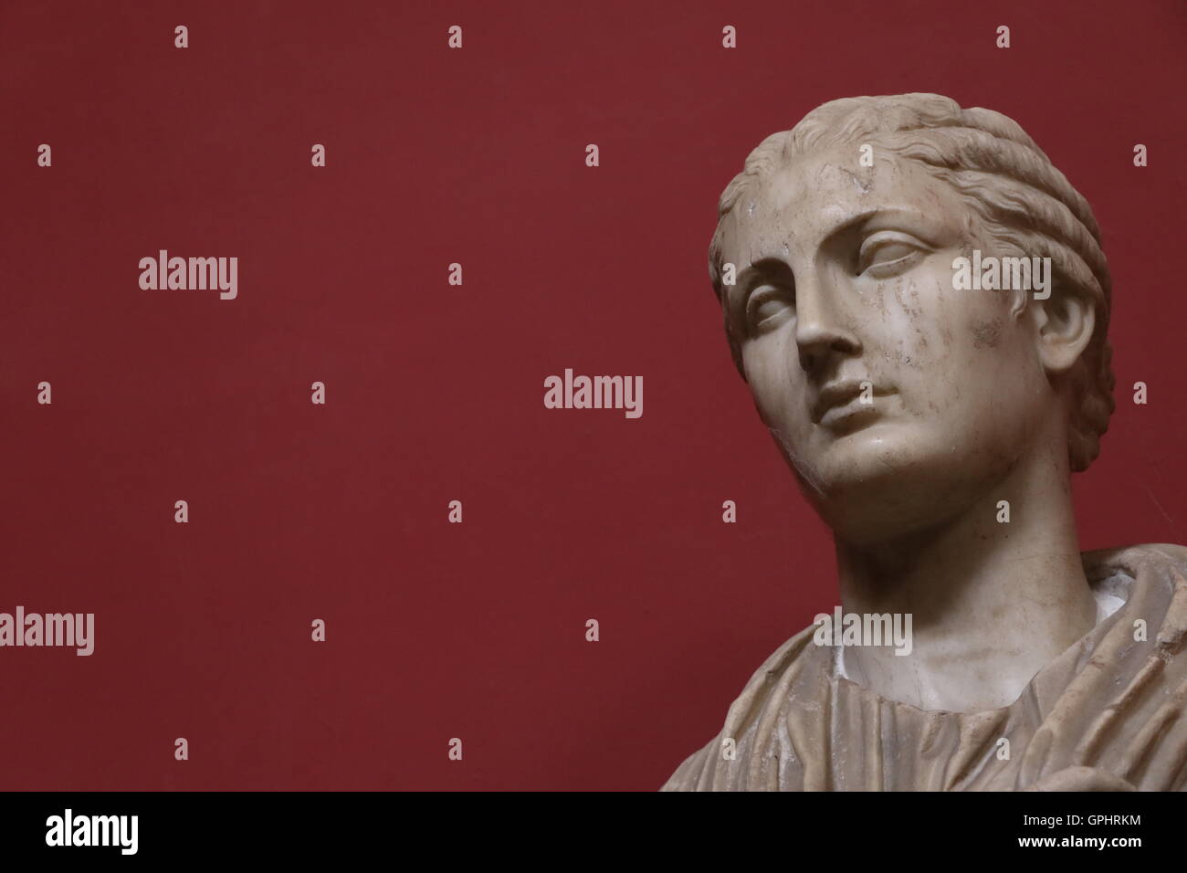 Antica statua dei musei vaticani Foto Stock