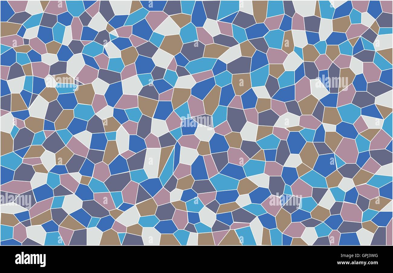 Un mosaico di diversi colori impostati come sfondo Illustrazione Vettoriale