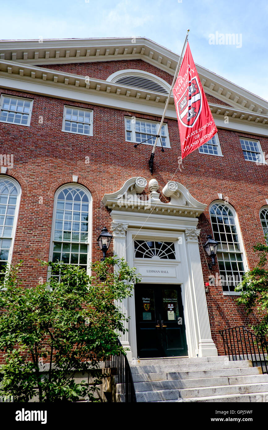 Lehman Hall, Harvard University Graduate School of Arts and Sciences, Cambridge, Stati Uniti d'America Foto Stock