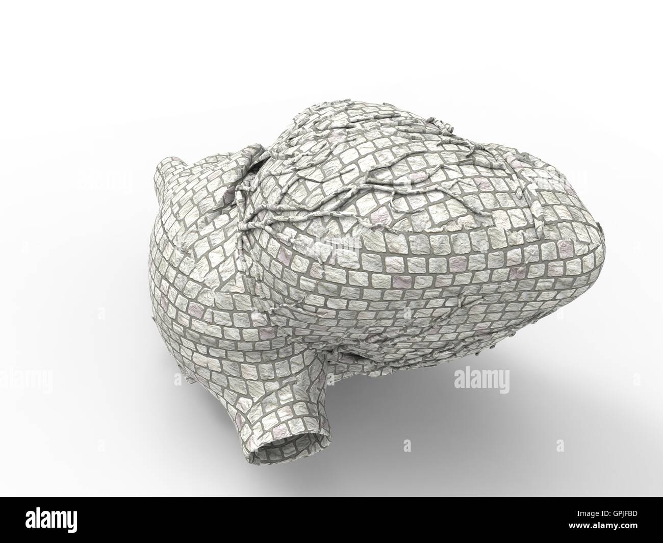 Modello artificiale del cuore umano Foto Stock