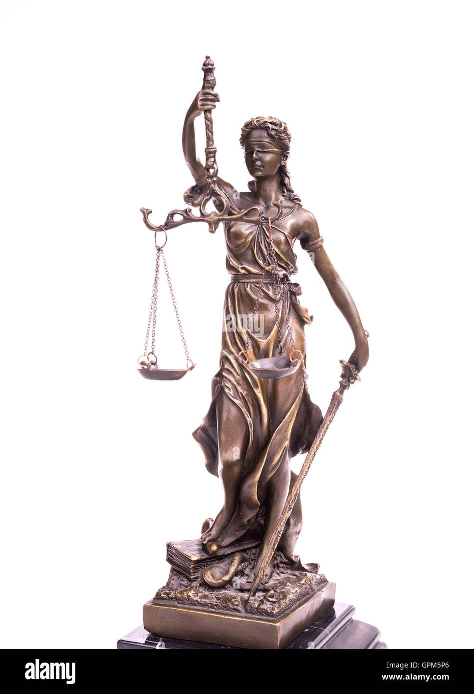 Statua di giustizia,nozione di diritto Foto Stock