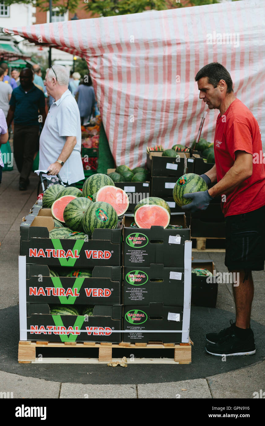 Stalla del mercato Foto Stock