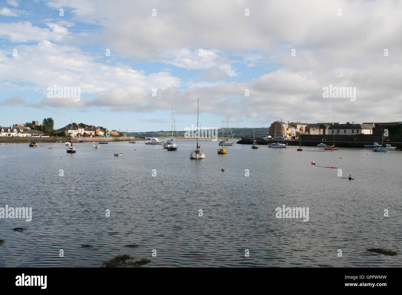 Barca a vela. Luglio 2014. Dungarvan. Co Waterford. L'Irlanda. Foto Stock
