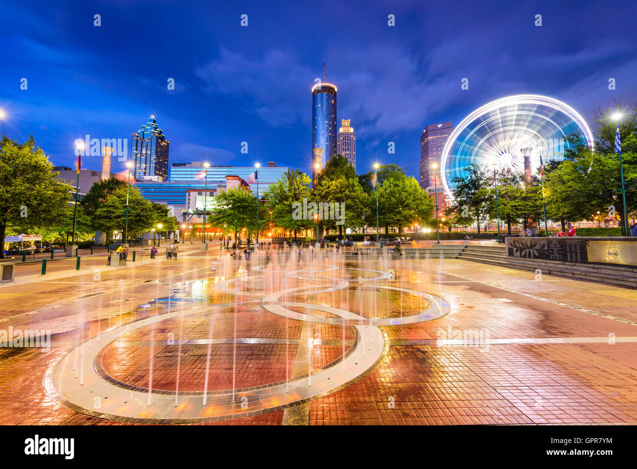 Atlanta, Georgia, Stati Uniti d'America a Centennial Olympic Park. Foto Stock