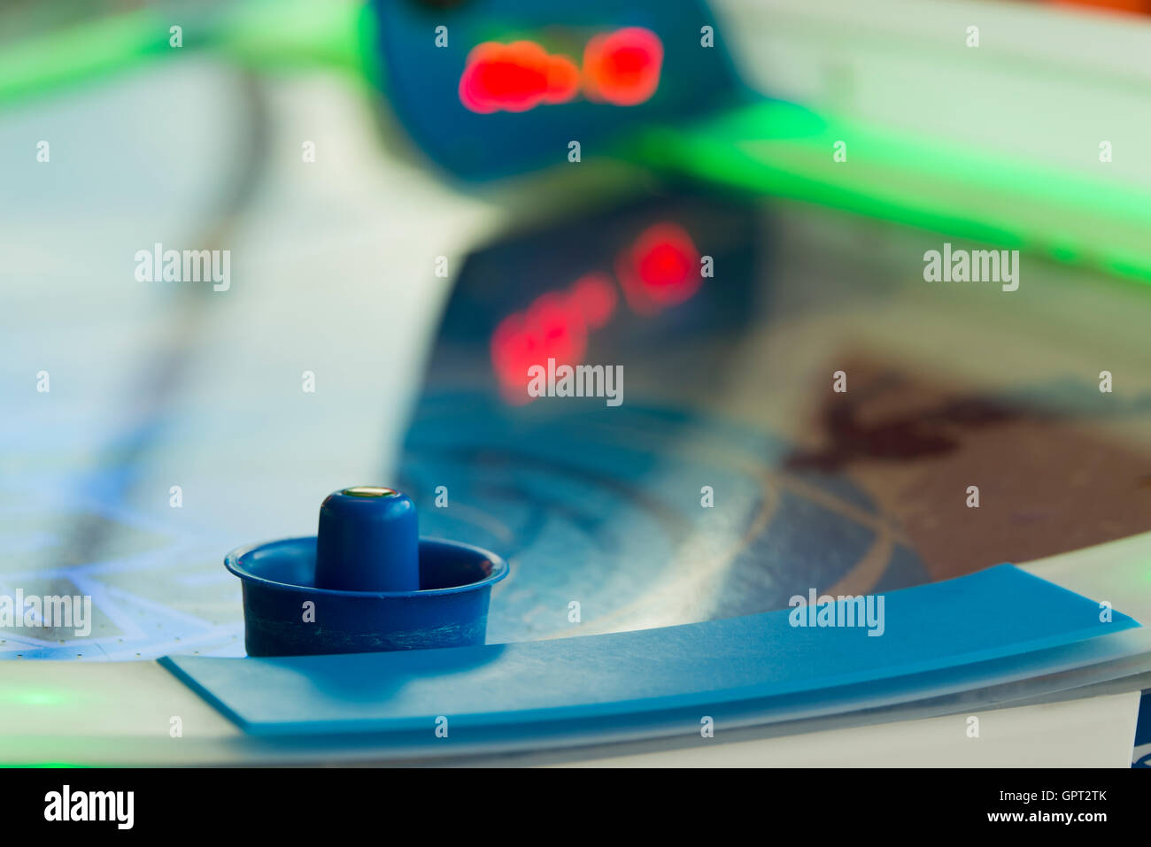 Gioco Air Hockey Foto Stock