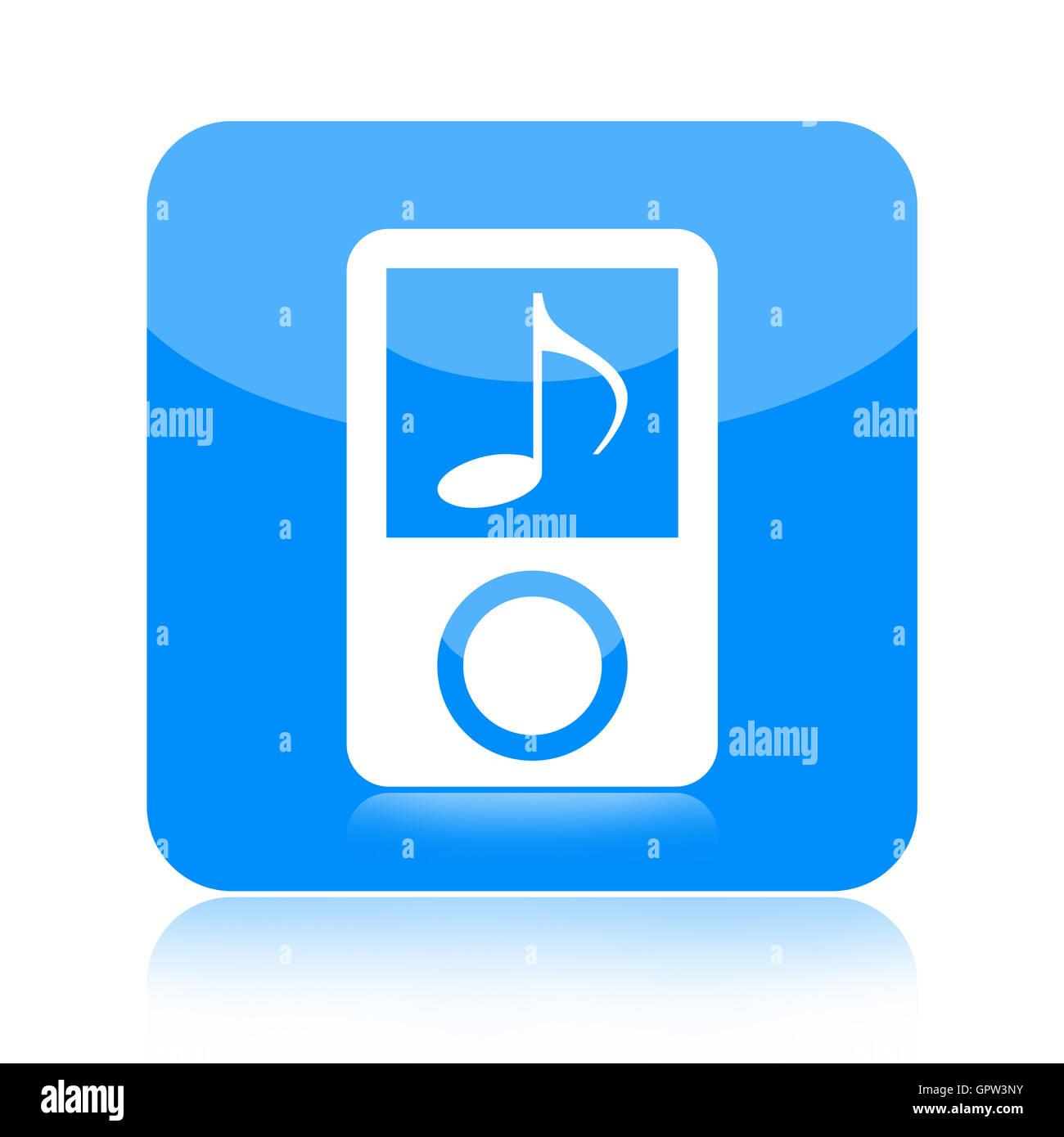 Musica MP3 player icon Foto Stock