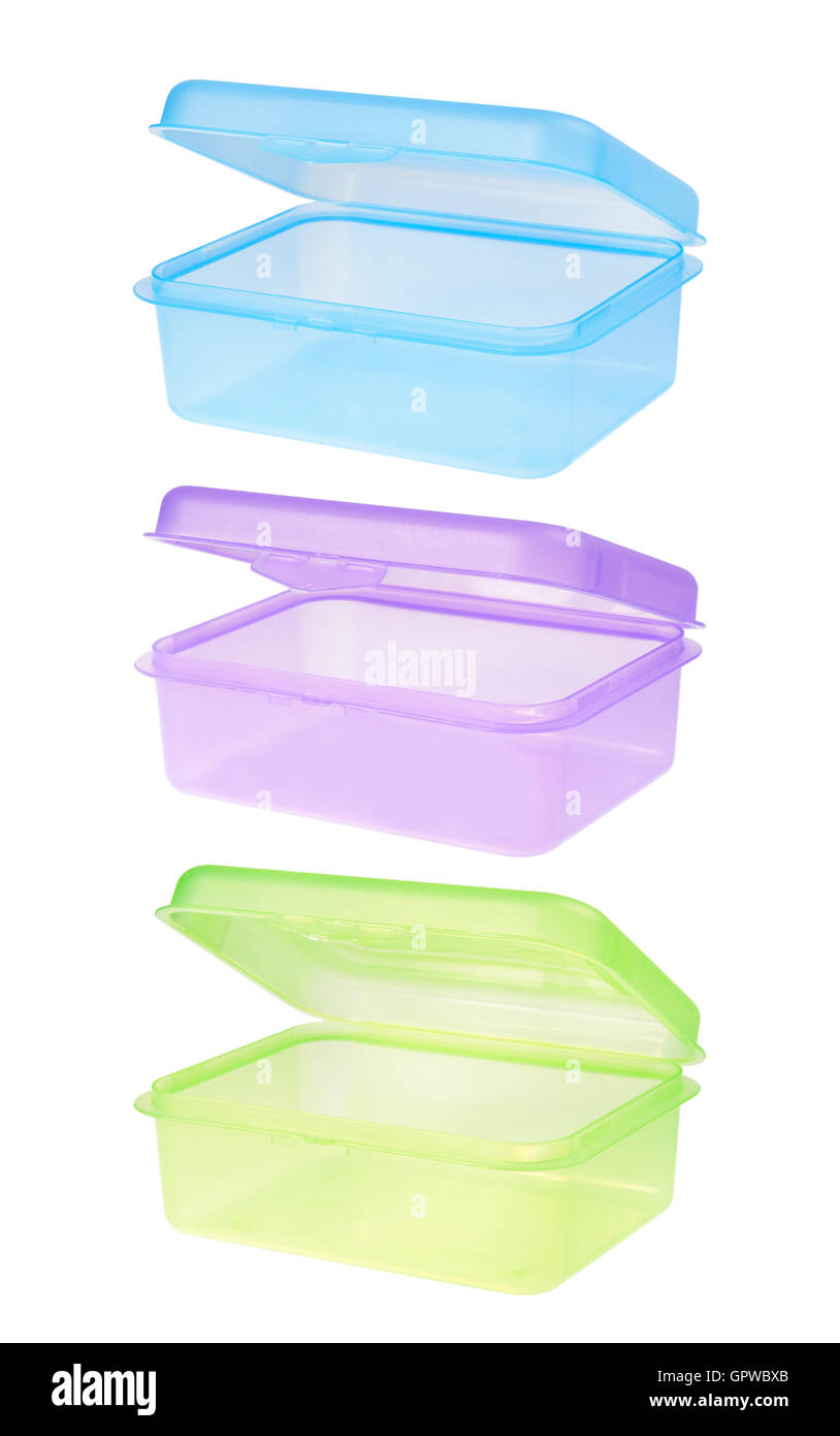 Contenitore in plastica per alimenti Foto Stock