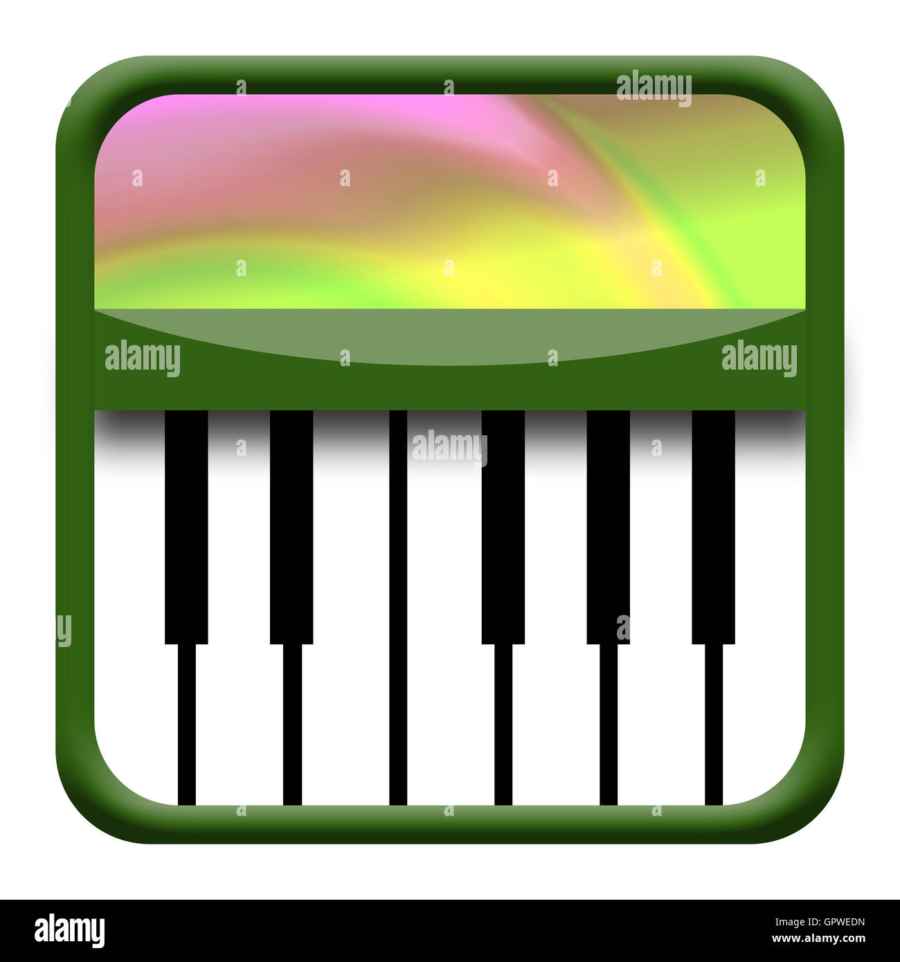 Icona di pianoforte Foto Stock