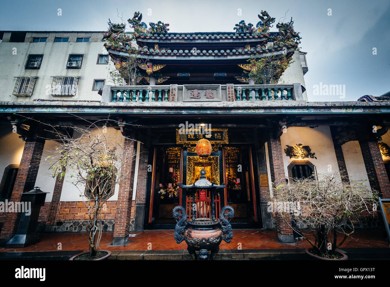 Il Dalongdong Baoan tempio, in Taipei, Taiwan. Foto Stock