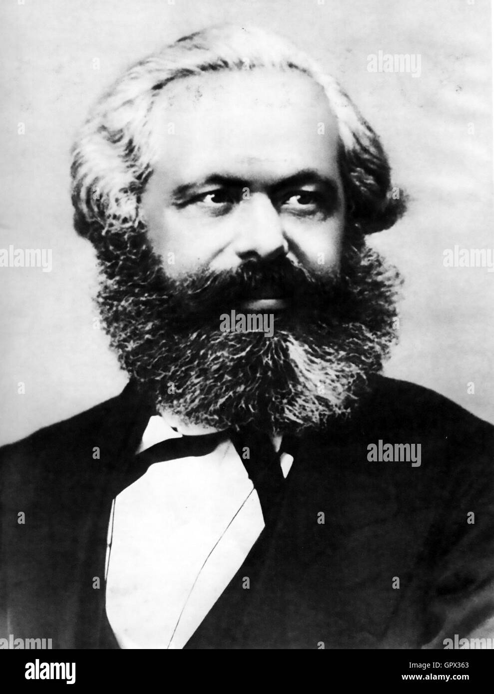 KARL MARX (1818-1883)-prussiana nato economista e rivoluzionario teorico nel 1867 Foto Stock